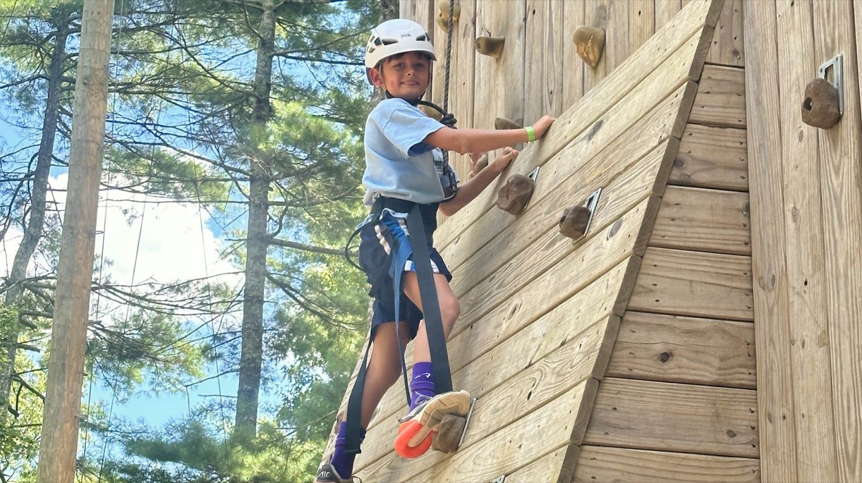 Climbing tower in western nc mountains retreat